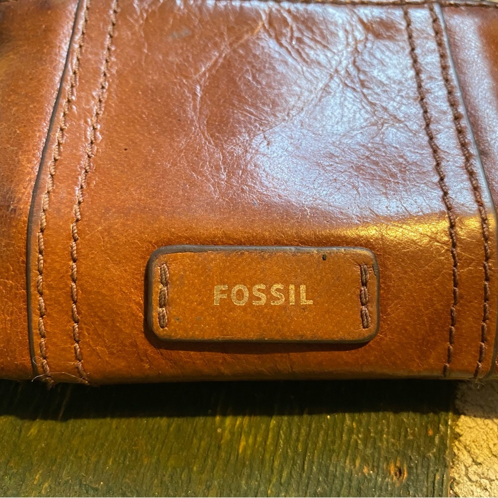 Small FOSSIL Wallet | Leather | Brown | - Picture 2 of 11